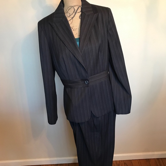 Stripe jacket w/matching pant & pic stitching - Picture 4 of 5